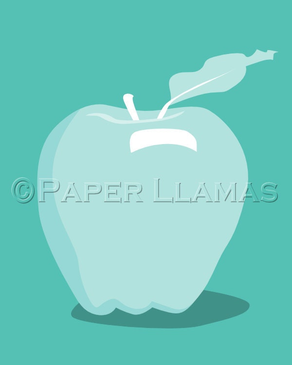 Snow White Apple -custom colors- girls art print bedroom wall art matches Disney Princess Inspired