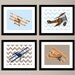Baby boy nursery art - airplane art prints - Sopwith Camel - planes aircraft - children's art print - choose your colors