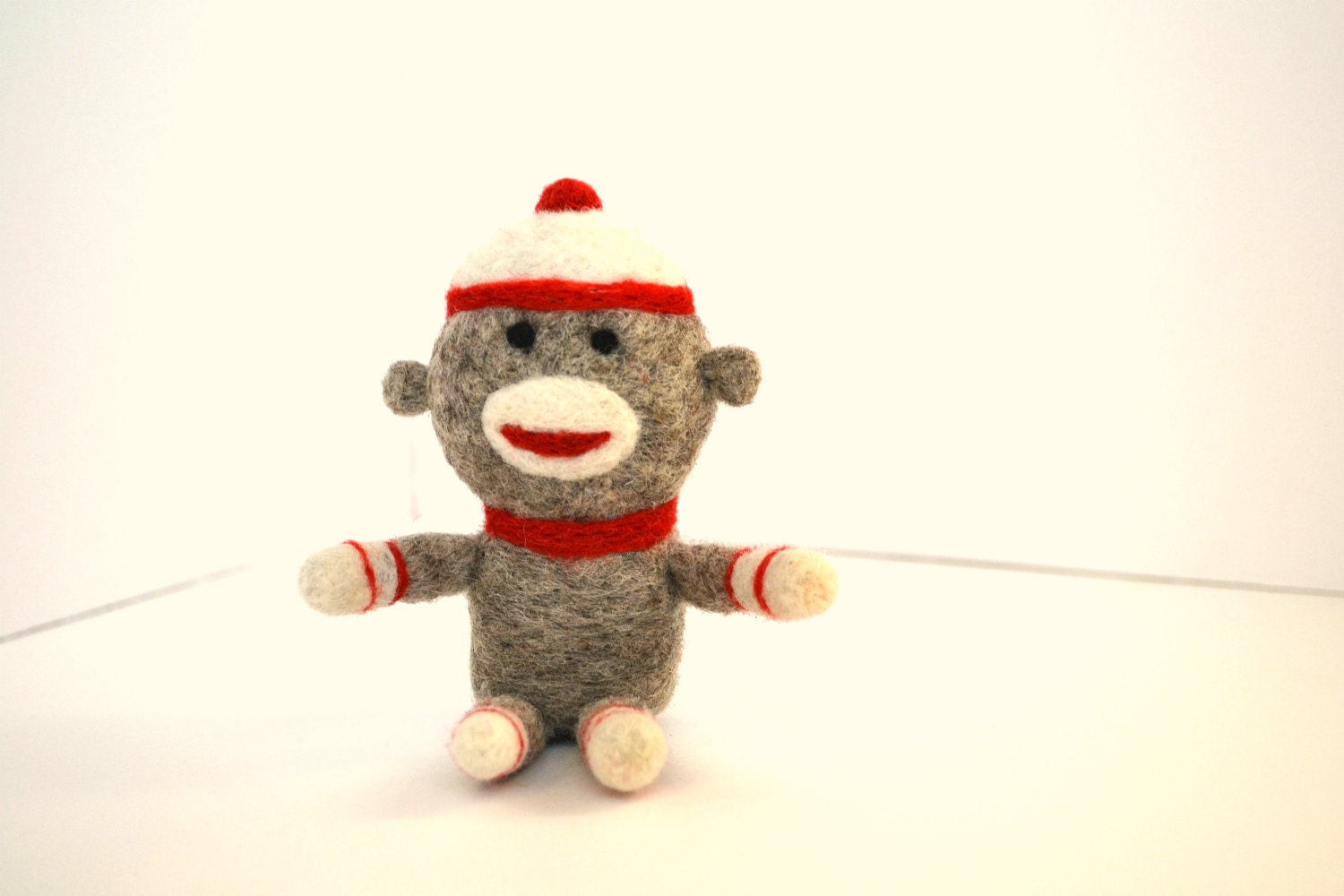 Needle Felted Sock Monkey
