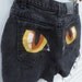 High-Waisted Hand-painted Cat Eye shorts (Lee) Size 12M
