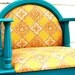 Bright Teal Sunshine Vintage Writing Desk Chair