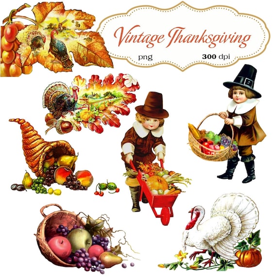vintage clip art thanksgiving - photo #32