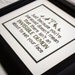 Framed Cross Stitch Harry Dresden Quote - Proceeds go to Child's Play Charity