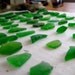 Sea Glass & Driftwood Mobile / Suncatcher - Green