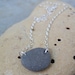 Sea Stone & Sterling Silver Necklace SALE