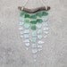 Sea Glass & Driftwood Mobile - OMBRE - Green, Aquamarine and Clear