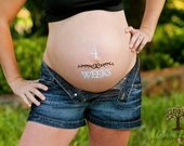 Fun and Unique "Weeks" Baby Bump Pregnancy Stickers
