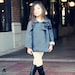 Spring Organic Cotton Cocktail Swing Coat in Green