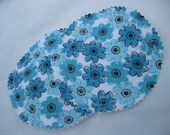 Blue Floral Washable Cloth Nursing Pads