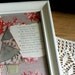 Vintage Winter/Christmas Poem from a 1912 Howe Reader in a Chippy Off White Frame