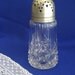 Vintage Crystal Sugar Shaker Electro Nickel Silver Plated Antique Kitchen Housewear
