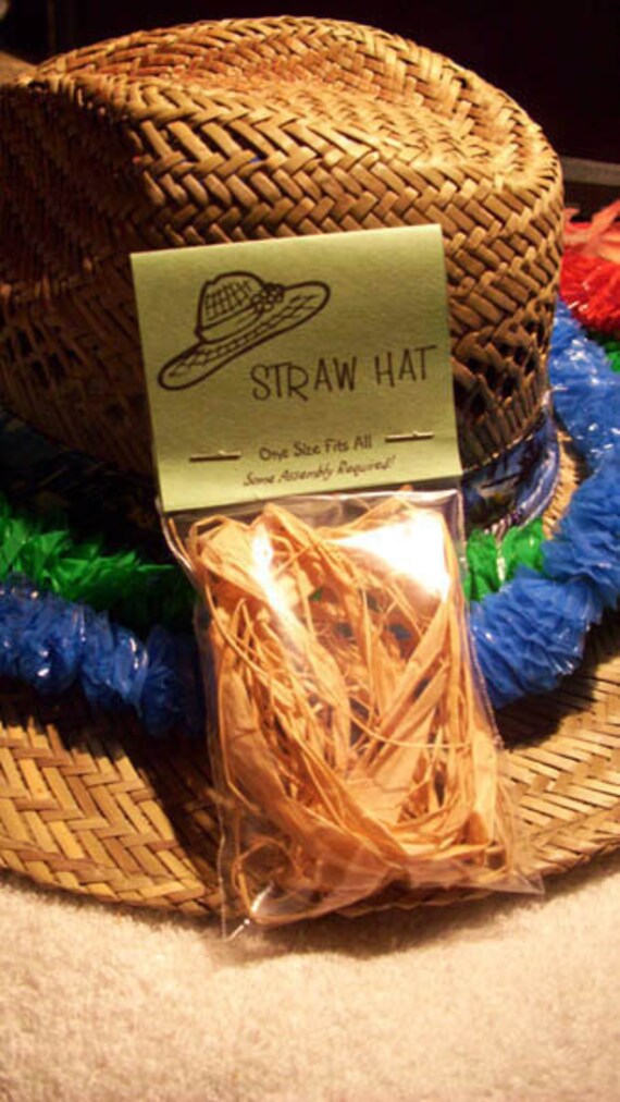 Gag Gift Straw Hat Kit Novelty Joke Gag Gift Prank by PyrateWench
