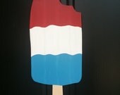 4th of July Popsicle "Bomb Pop"  Wooden Door Hanger