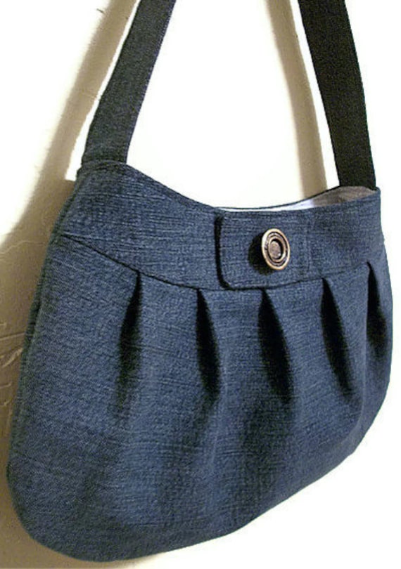 Small Fabric Purse, Denim Handbag, Jeans Buttercup Bag Small Fabric Purse, Denim Handbag, Jeans Buttercup Bag