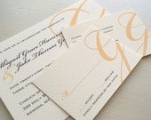 Wedding Invitation and Stationery Simple Modern Monogram
