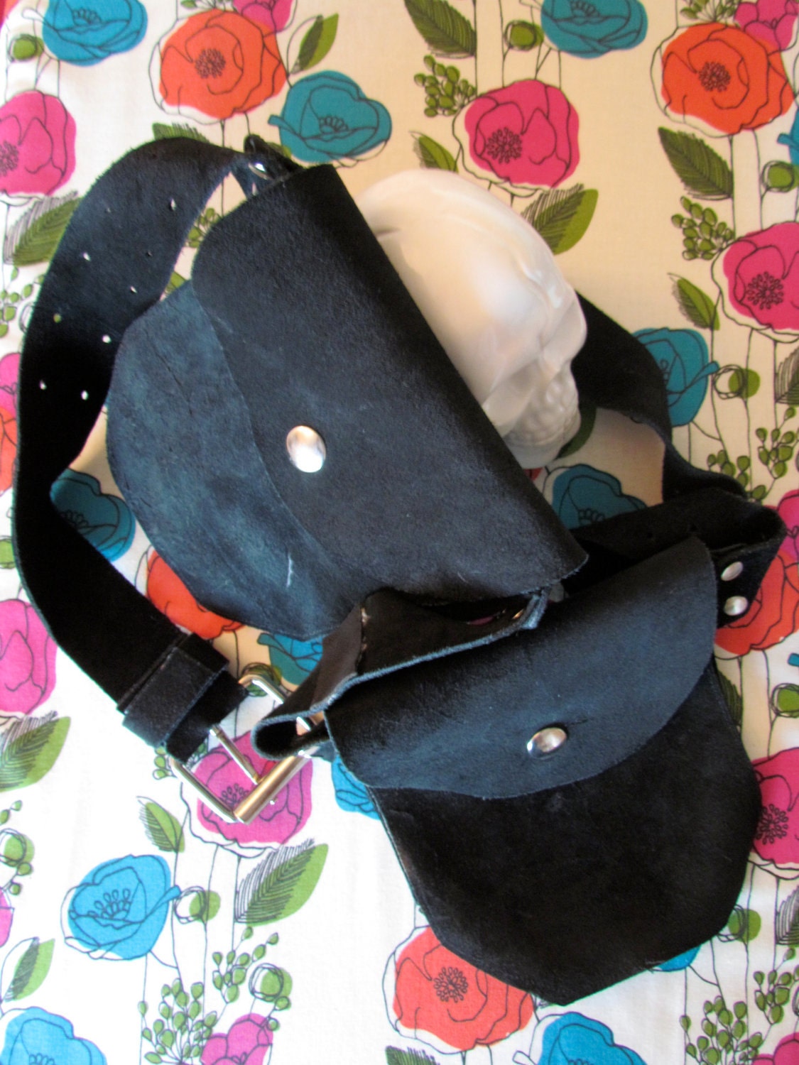 Steampunk Leather Utility Pouch Belt