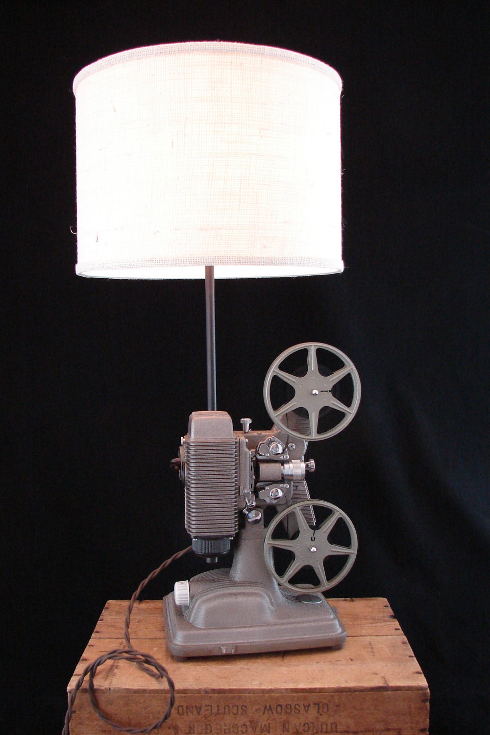 RESERVED for Cedric / Upcycled Vintage Revere 8mm Projector Lamp