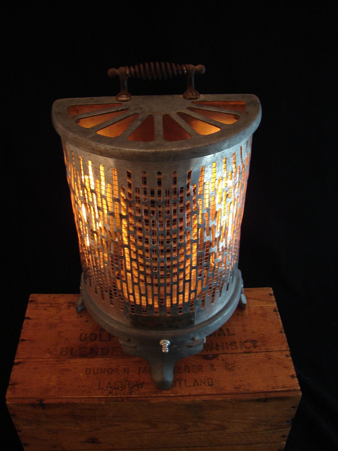 Upcycled Vintage Wesix 1930s Heater Lamp