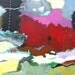 Large Original Abstract Acrylic Painting on a 30 x 40 Canvas Entitled "Volcano"