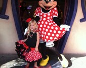 Minnie Mouse Polka Dot is an adorable Chunky Bubblegum Necklace with Jewel Pendant