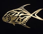 Sport Fishing Artwork PERMIT Pompano Aluminum Marine Outdoor Decor
