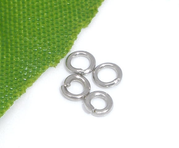 Antique Silver  Open Jump Rings Connecter Clasps 3x0.68mm  2000pcs- Ships Immediately from California - F29
