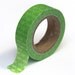 Japanese Washi Tape - Green Star Abstract - 15mmx10m - TP43
