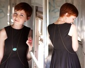 Body Harness Jewelry : Spring Jewelry - Raw Turquoise Magnesite Slab Statement Body Harness