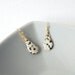 LAST PAIR Everyday Earrings : Single Dalmatian Jasper Tear Drop Earrings