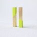 Neon Earrings : Summer Jewelry - 3D Neon Rectangular Tube Studded Earrings