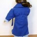 American Girl 18 inch Doll Blue Cotton Pajamas Royal Blue Flannel Robe