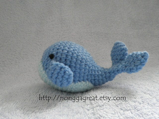 PDF Crochet Pattern - Little Whale (Digital Download)