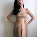 1950's Evening Dress, Pink Champagne