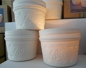 Porcelain Mason Jar Votive Candle Holder