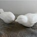 Porcelain Bird Cake Topper, Love Bird Set of 2 Ceramic Figurines