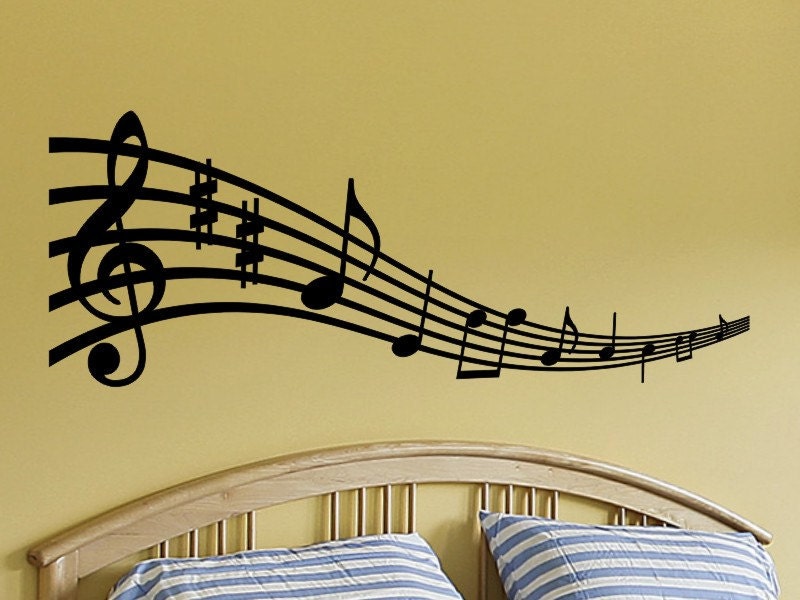 Wall Decal Sticker Musical Notes For Any Room - Music Note Wall Decor
