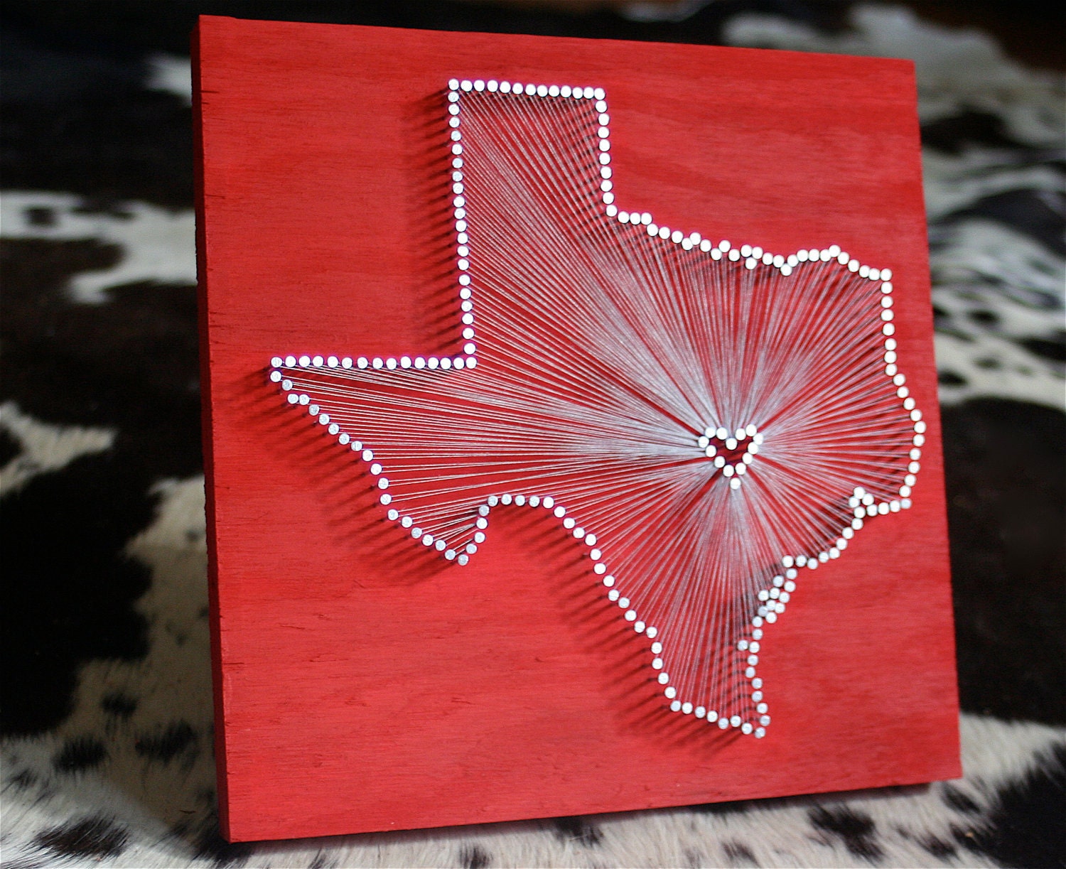 Texas Nail String Art - State Pride Decoration - wide 3