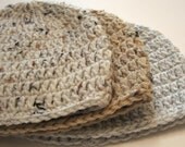 Newborn baby hat.  Crochet.  Made to order.  Neutral colors.  Unisex.  Gender neutral.  Baby beanie.