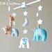 Baby crib mobile - Custom Baby Mobile - Elephant Mobile - Giraffe Mobile - You can PICK ur COLORS and FABRIC :)