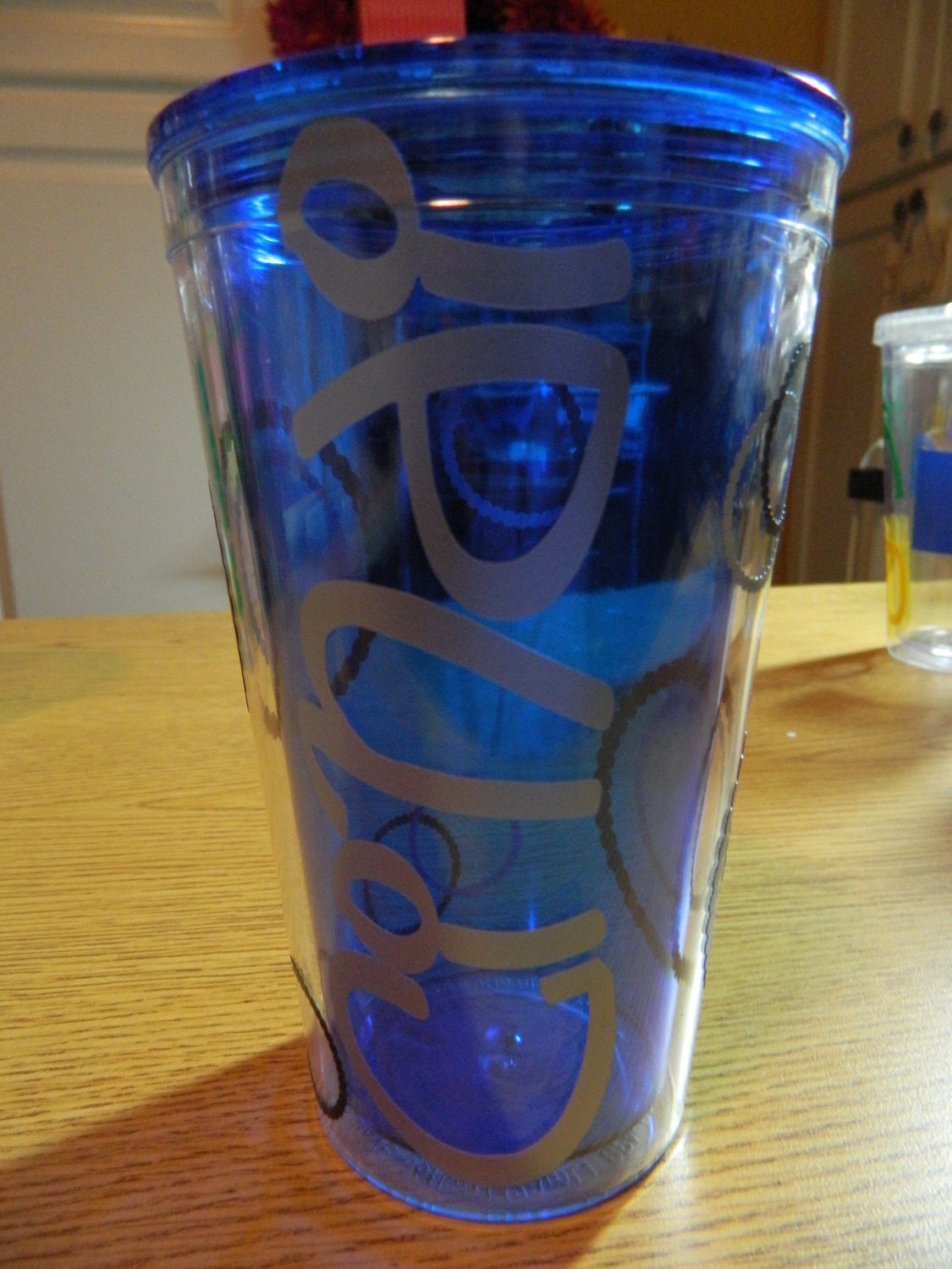 Unique Personalized Acrylic Tumbler/Cup with lid & straw