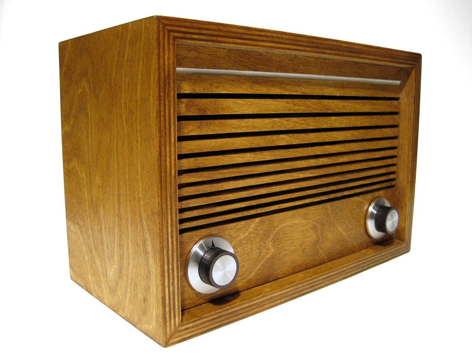 ward Electric Oak52 desktop FM radio and Mp3 player