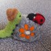 Needle felted miniature animal ornament gifts under 25