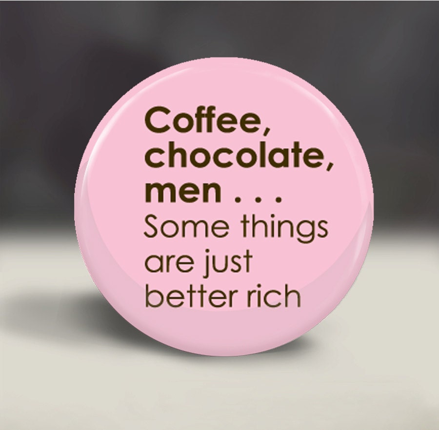 Pocket Mirror -Coffee Chocolate & Men - Compact Mirror, Great Gift, Party Favor, Fundraiser, Goodie Bags, Wedding, Shower, Birthday