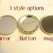 Pocket Mirror -Coffee Chocolate & Men - Compact Mirror, Great Gift, Party Favor, Fundraiser, Goodie Bags, Wedding, Shower, Birthday