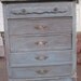 Vintage shabby chic aqua dresser