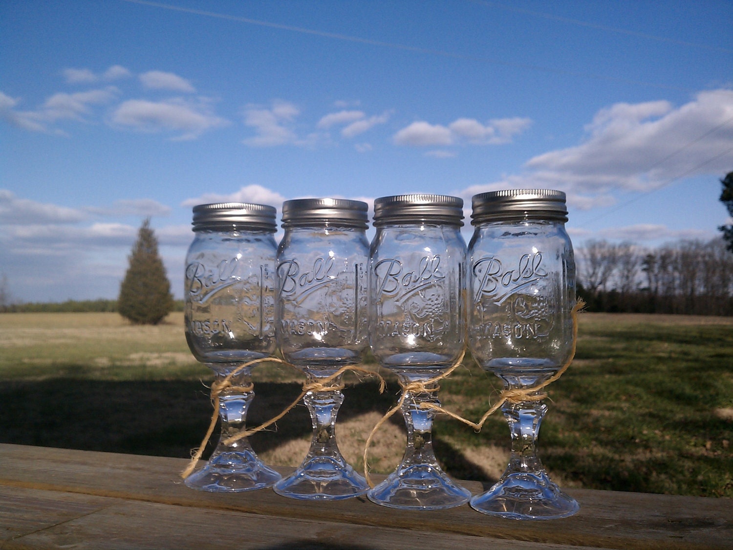 4 Redneck Wine Glasses, Redneck Wine Glass. Fast Ship