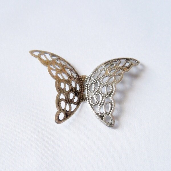 Silver Butterfly Cabochon