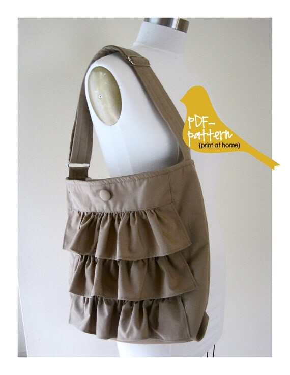 Ruffle Bag PDF (INSTANT DOWNLOAD Sewing Pattern)