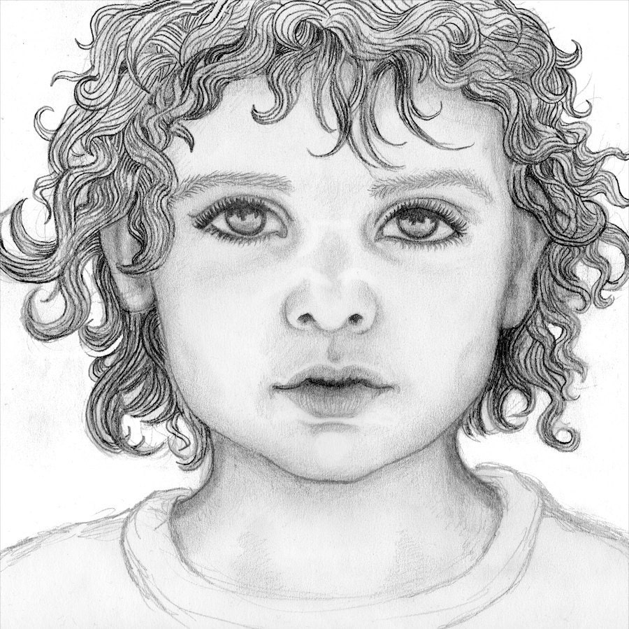 Custom portrait - Original pencil drawing from a photograph - TheKestrelAndTheSea