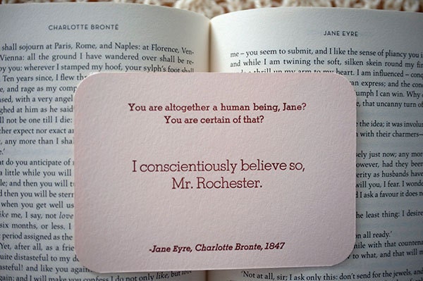 Popular items for Jane Eyre quote